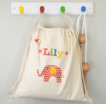Personalised Girl's Cotton Nursery Bag, 9 of 12