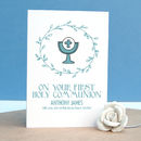 first holy communion personalised card by afewhometruths ...