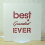 Best Grandad Ever Laser Cut Card, thumbnail 4 of 5
