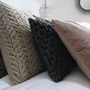 Dove And Slate Pleated Velvet Cushions, thumbnail 1 of 5