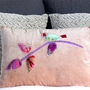 Dove And Slate Pleated Velvet Cushions, thumbnail 5 of 5