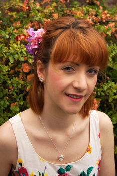 Sterling Silver Rose Ear Studs, 7 of 9