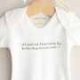 Personalised Baby Thoughts Cotton Babygrow, thumbnail 6 of 11