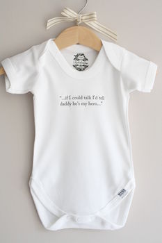 Personalised Baby Thoughts Cotton Babygrow, 4 of 11