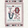 Wedding And Anniversary.Cross Stitch Sampler Kit, thumbnail 2 of 6