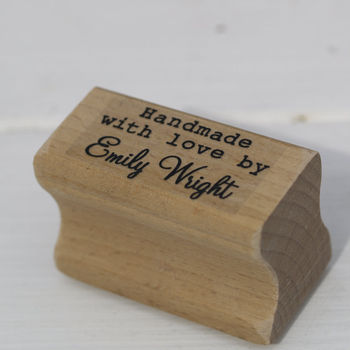 Personalised Handmade With Love By Rubber Stamp, 3 of 3
