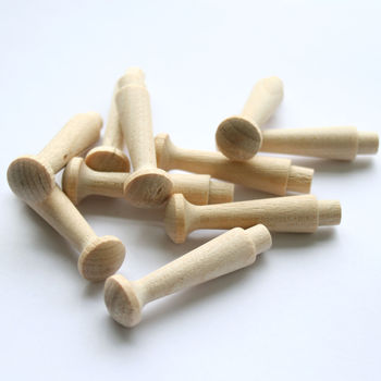 Download Wooden Pegs Pack Of 10 By Block Design | notonthehighstreet.com