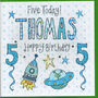 5th Birthday Personalised Girl Card, thumbnail 2 of 2