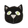 Child's Black Cat With Green Eyes Hi Vis Helmet Cover, thumbnail 4 of 6