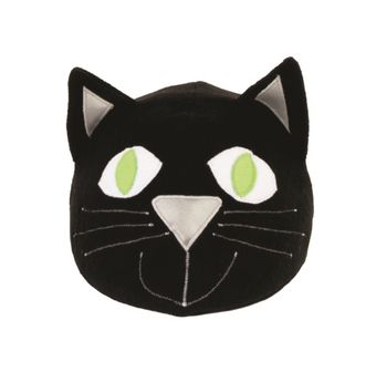 Child's Black Cat With Green Eyes Hi Vis Helmet Cover, 4 of 6