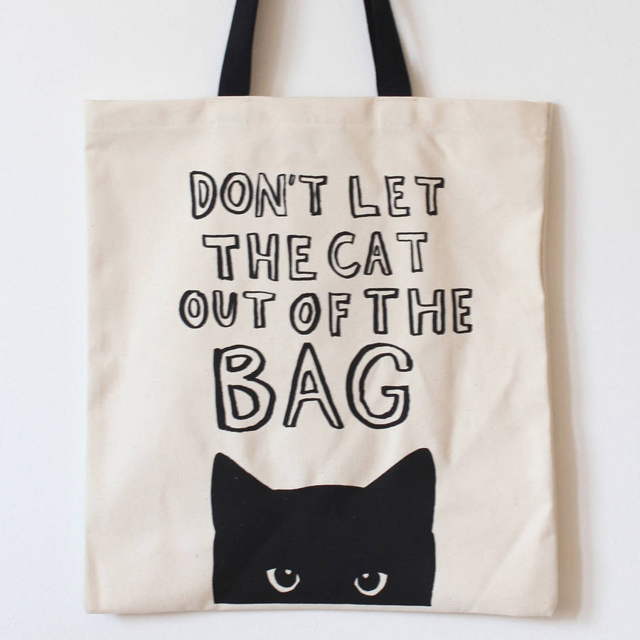 'don't let the cat out' tote bag by karin Åkesson design ...