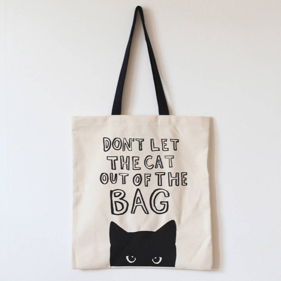 &#39;don&#39;t Let The Cat Out&#39; Tote Bag By Karin åkesson Design | 0