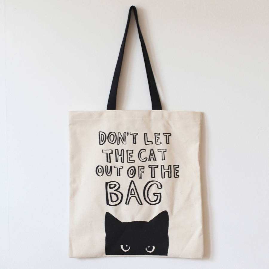 'Don't Let The Cat Out' Tote Bag By Karin Åkesson Design ...