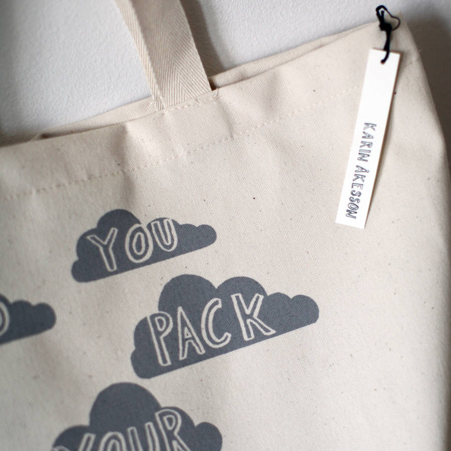 'Did You Pack Your Bag Yourself' Tote Bag By Karin Åkesson Design