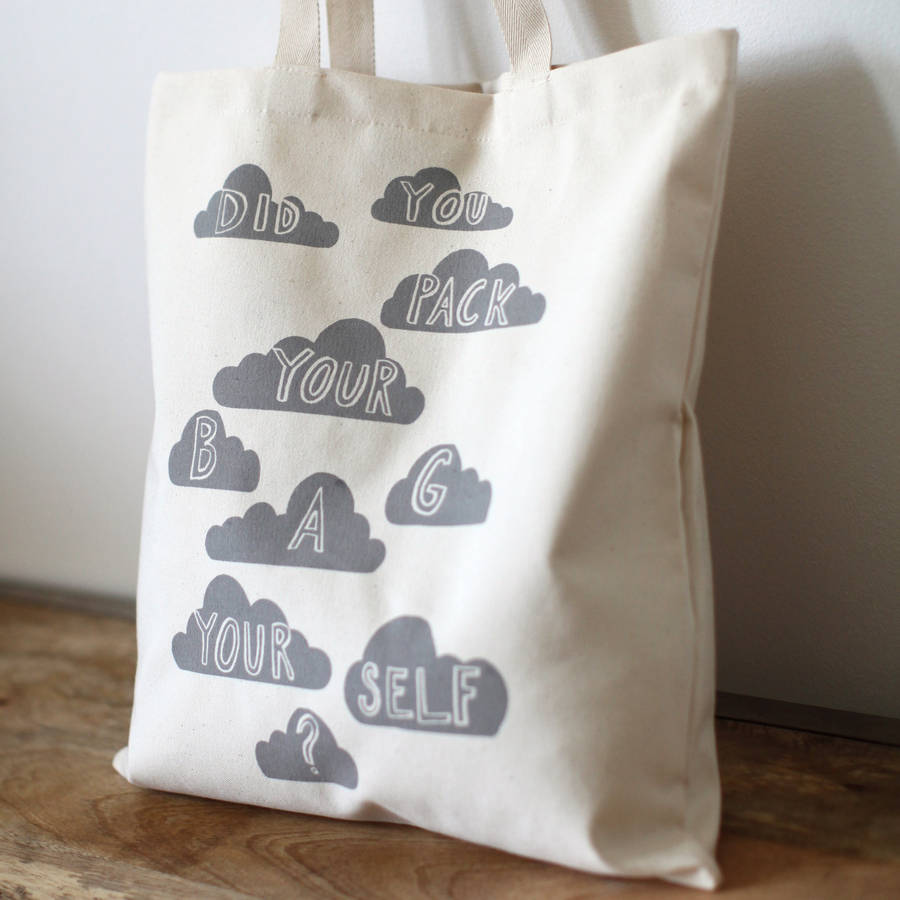 'Did You Pack Your Bag Yourself' Tote Bag By Karin Åkesson Design