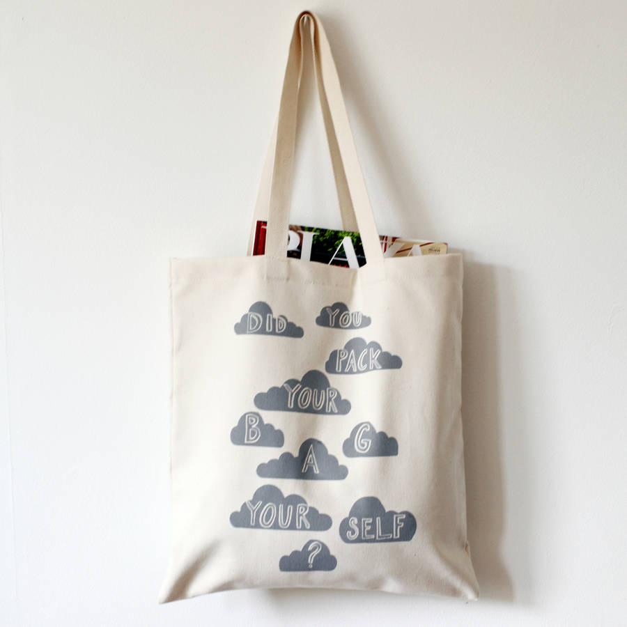 'Did You Pack Your Bag Yourself' Tote Bag By Karin Åkesson Design