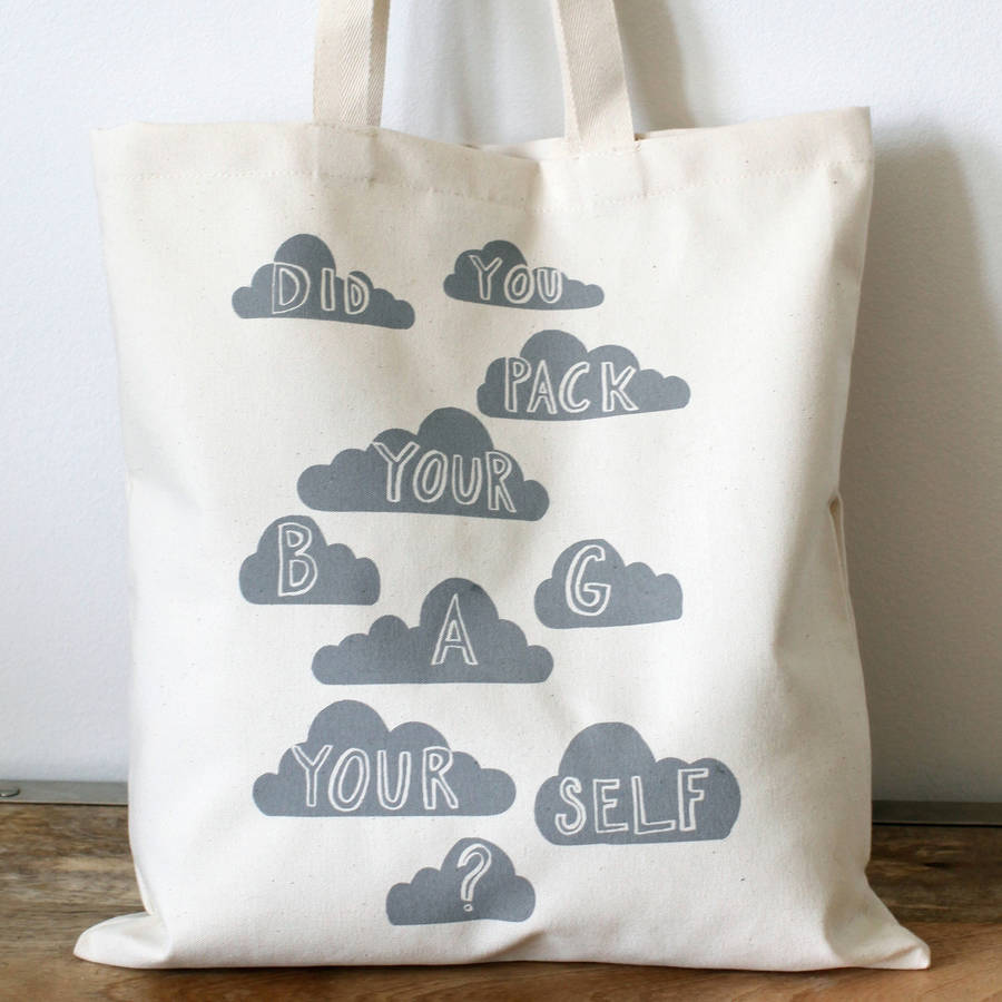 'Did You Pack Your Bag Yourself' Tote Bag By Karin Åkesson Design
