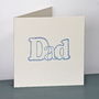 'Dad' Handmade Father's Day Card, thumbnail 1 of 4