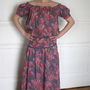 Vintage Floral Print Cotton Dress/Skirt, thumbnail 4 of 6
