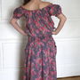 Vintage Floral Print Cotton Dress/Skirt, thumbnail 5 of 6