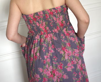 Vintage Floral Print Cotton Dress/Skirt, 3 of 6