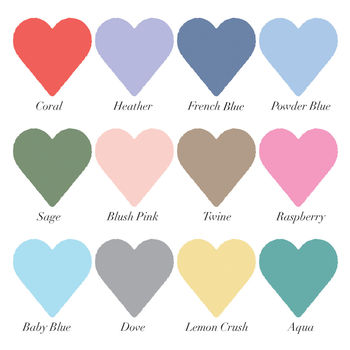 Personalised New Baby Hearts Framed Print, 5 of 7