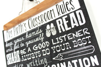 Personalised 'Teacher Classroom Rules' Thank You Gift, 5 of 7