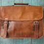 Leather Laptop Bag With Handle, thumbnail 9 of 11