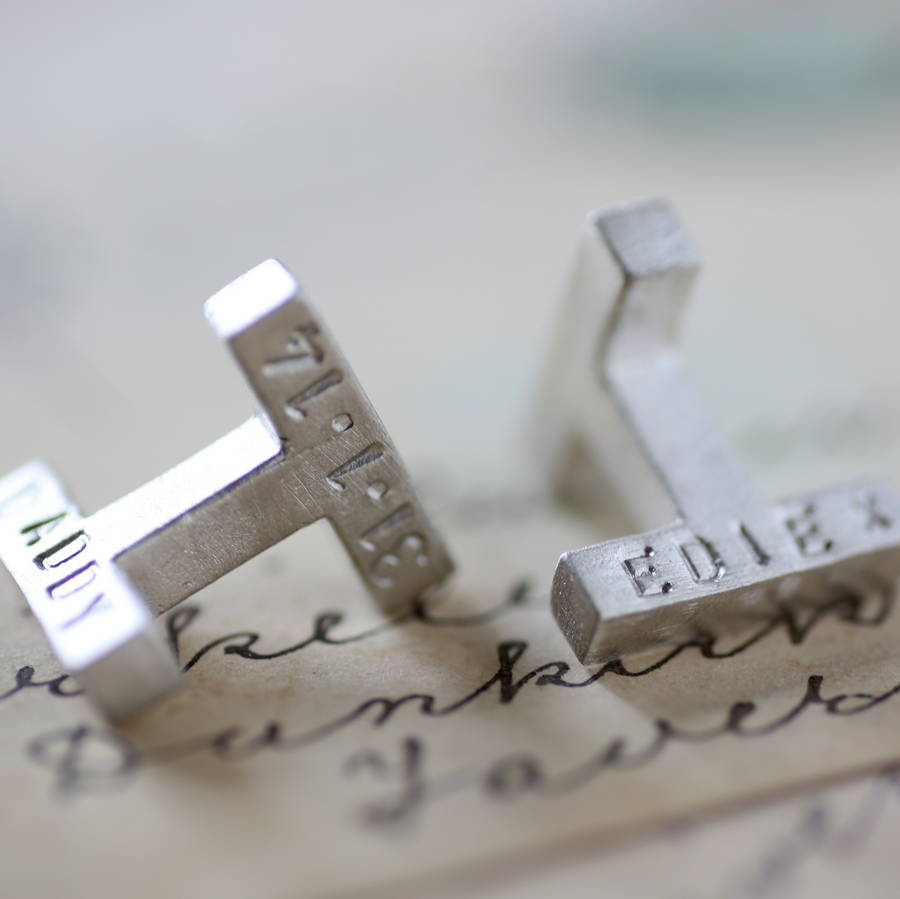 Image of Personalised Kiss Cufflinks