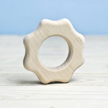 Organic Wooden Teething Ring, 5 of 7