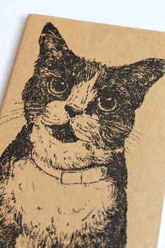 Hand Printed Cat Notebook, 5 of 6