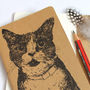 Hand Printed Cat Notebook, thumbnail 6 of 6
