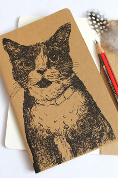 Hand Printed Cat Notebook, 6 of 6