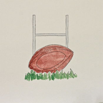 Handmade Rugby Father's Day Card, 2 of 3