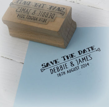 Save The Date Personalised Stamp, 2 of 3