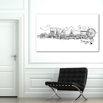 Personalised Your Skyline Illustration Print, 5 of 8
