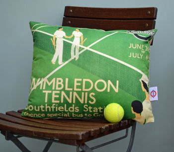 Wimbledon Tennis Cushion, 2 of 3