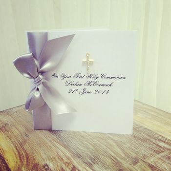 24k Gold Plate Diamante Cross Confirmation Card, 6 of 6