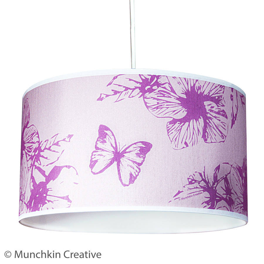 Butterfly Floral Lampshade By Munchkin Creative
