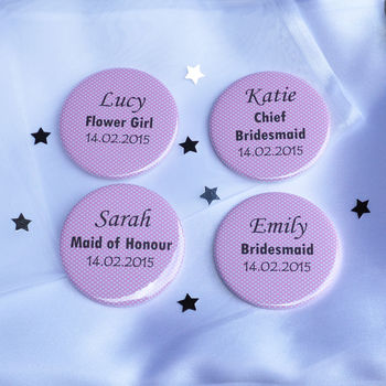 Personalised 'Wedding' Party Mirrors, 4 of 5