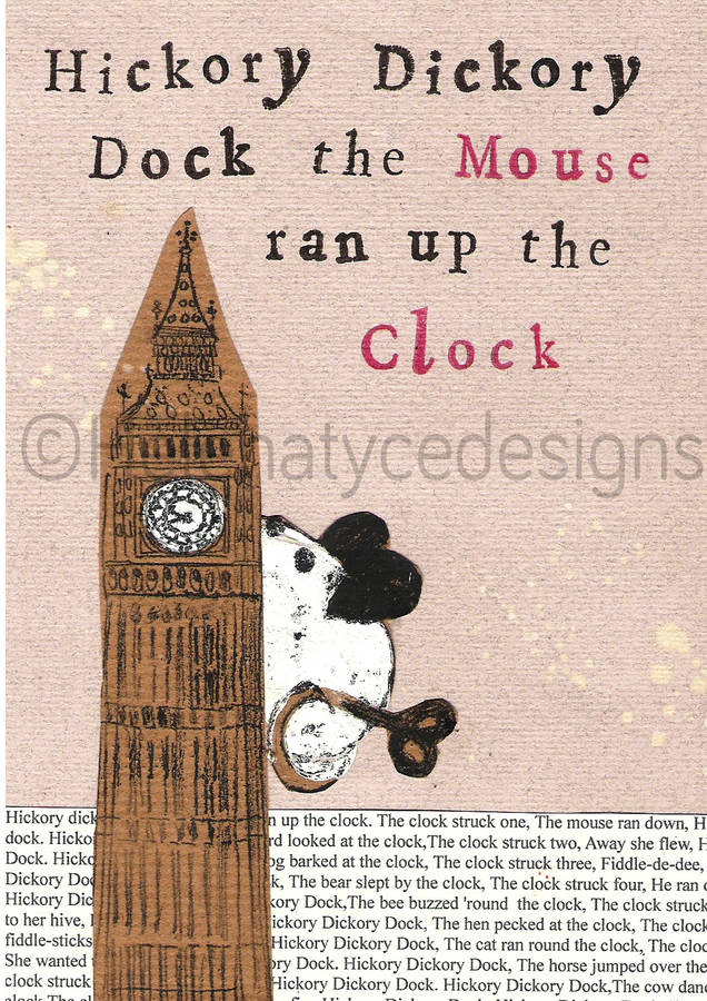 Hickory Dickory Dock Big Ben Art Print By Helena Tyce Designs 