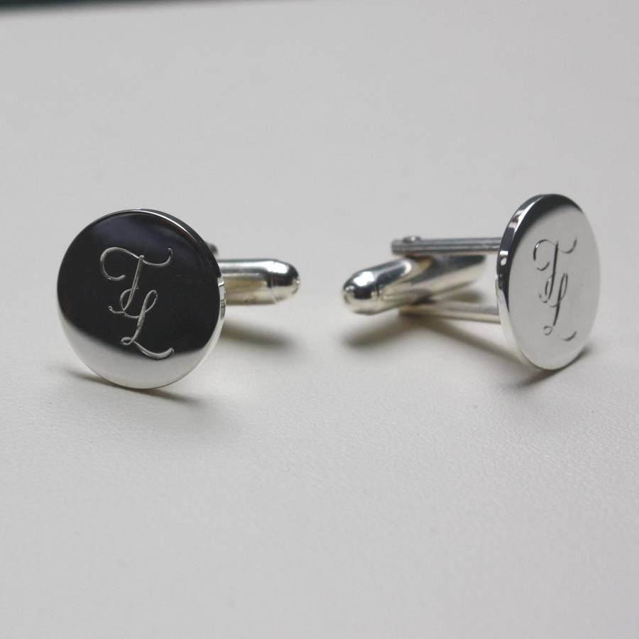Download Personalised Silver Entwined Initial Cufflinks By Harry Rocks Notonthehighstreet Com