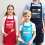 Personalised Daddy's Bbq Helper Apron Set, thumbnail 1 of 4