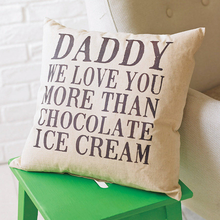 Personalised Love You More Than Cushion