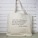 personalised inspirational quote tote bag by snapdragon ...