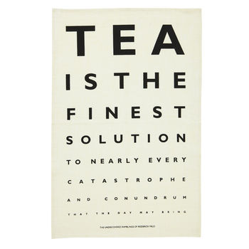 Tea Eye Test Linen Tea Towel, 2 of 3