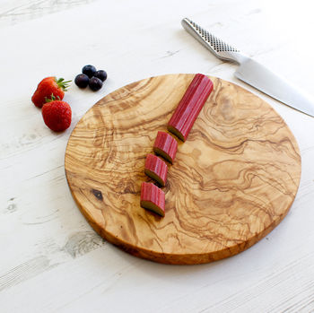 Round Olive Wood Cheese / Chopping Board, 2 of 3