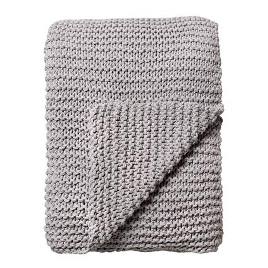 cotton knitted throw by i know stella | notonthehighstreet.com