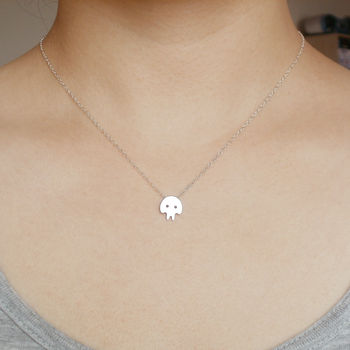 Skull Necklace In Sterling Silver, 2 of 4