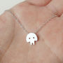 Skull Necklace In Sterling Silver, thumbnail 3 of 4